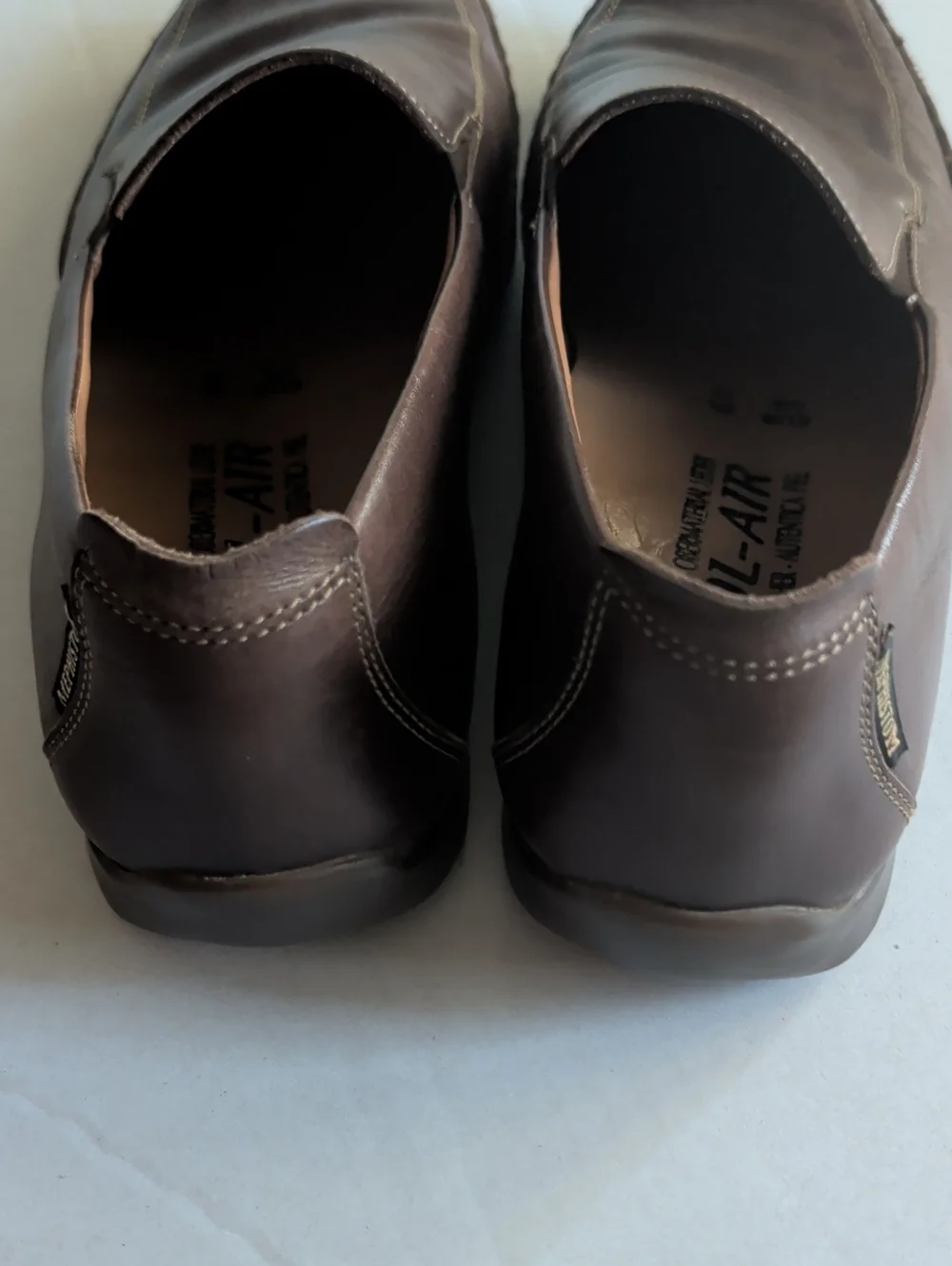 Mephisto Men's Dark Brown Leather Slip-On Loafers